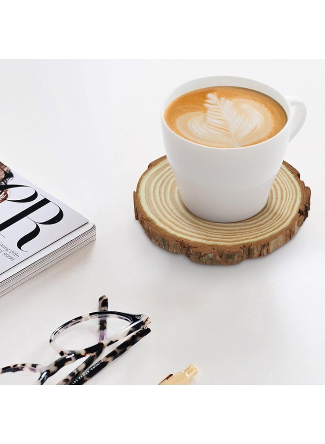 Wooden coaster set, suitable as home or office decor, 4 pieces - Image 2